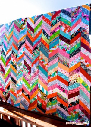 QAYG Chevron Column Quilt