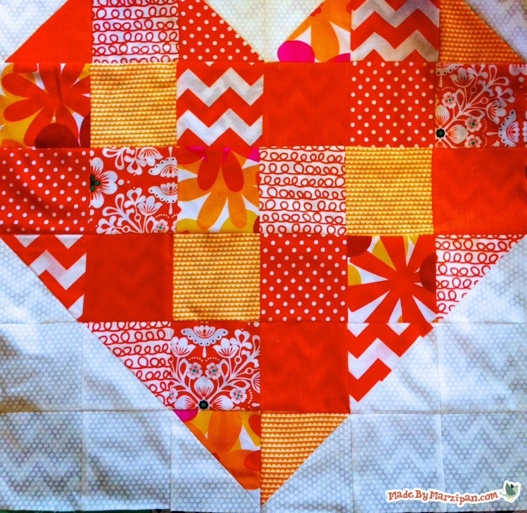 Free Heart Quilt Pattern Made By Marzipan